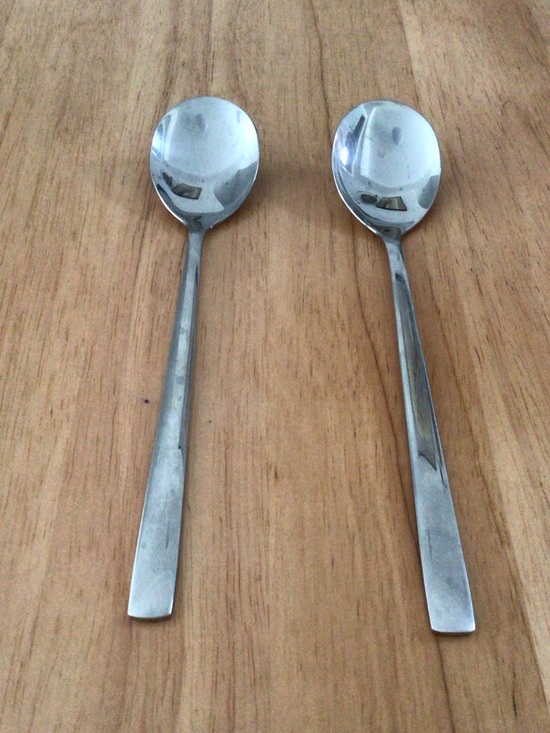 Other - Polished Silver Stainless Steel Serving Spoons